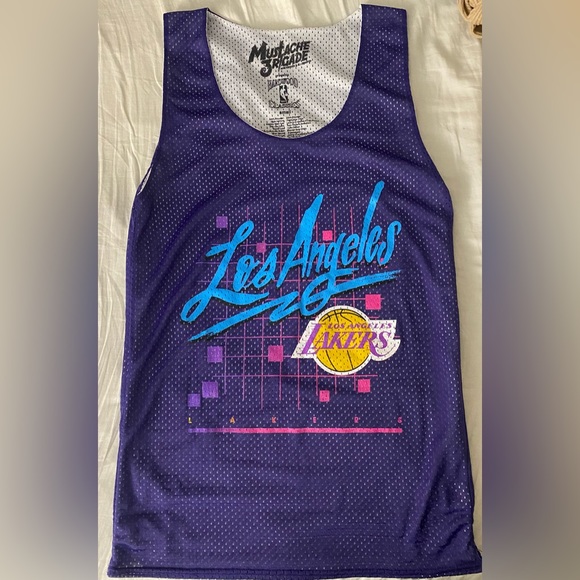 Los Angeles Lakers Mustache Brigade Hardwood Classics - Picture 1 of 4